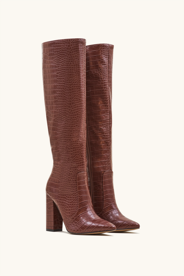 Stephan Bottes à Effet Croco Camel