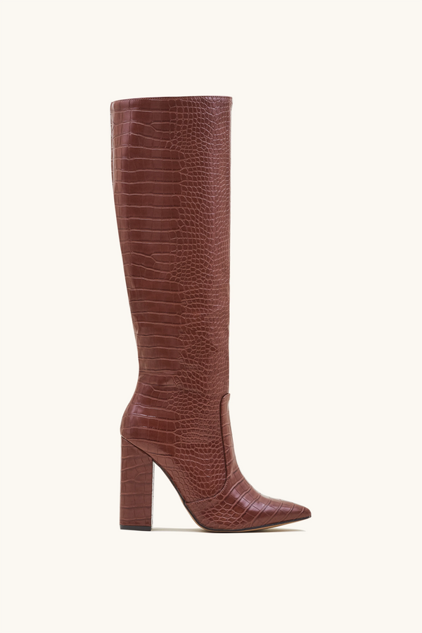 stephan Bottes à effet croco camel