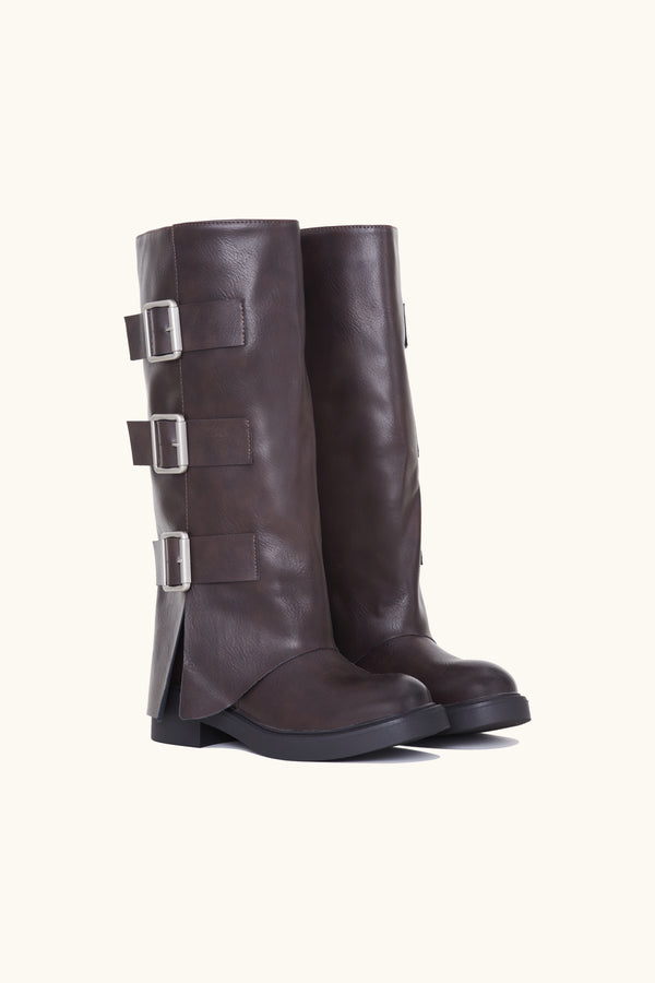 Stephan Bottes à Triples Boucles Marron