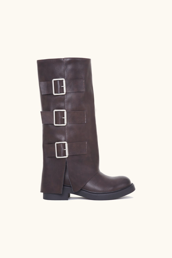 stephan Bottes à triples boucles marron