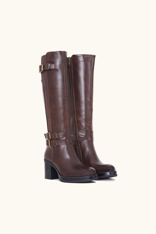 Stephan Bottes Cavalières à Boucles Marron