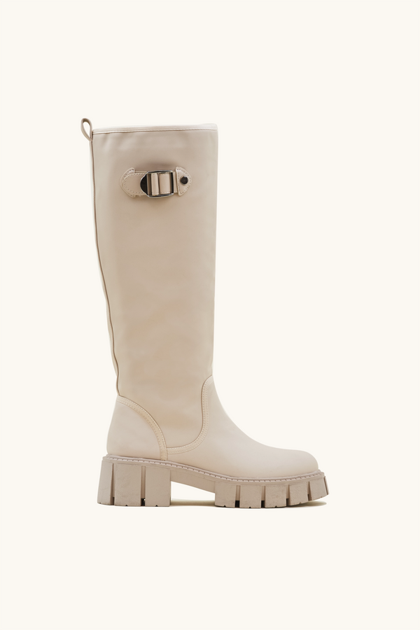 stephan Bottes de pluie crantées beige