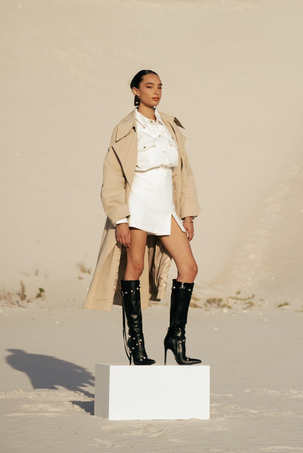 Stephan Bottes Ornées De Clous Noires