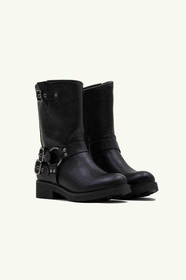 Stephan Bottines Bikers à Sangles Noires