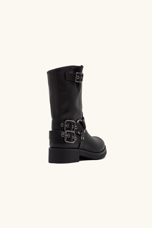 Stephan Bottines Bikers à Sangles Noires