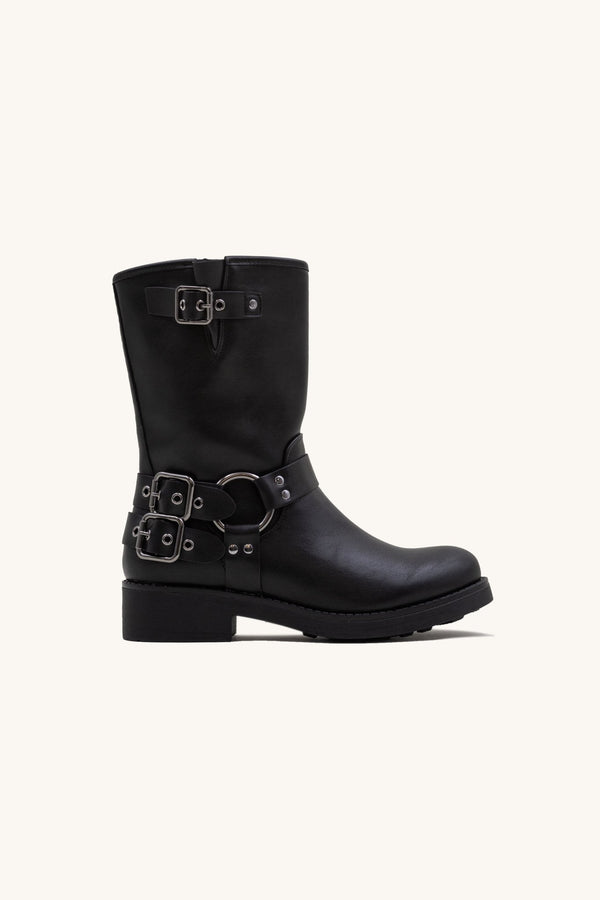 stephan Bottines bikers à sangles noires