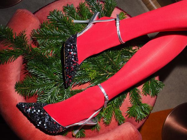 Stephan Escarpins Pointues "Mojito" Argent