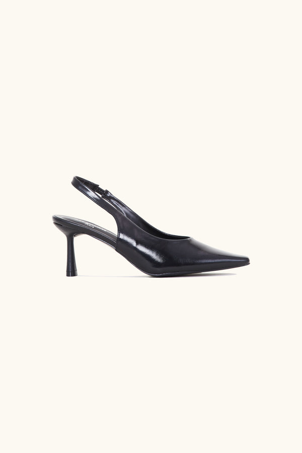 stephan Escarpins slingback bout pointu noires