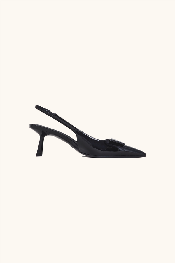 stephan Escarpins slingback vernis noires