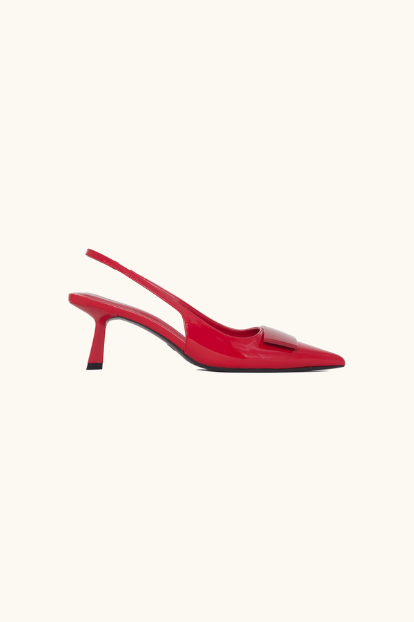 stephan Escarpins slingback vernis rouges