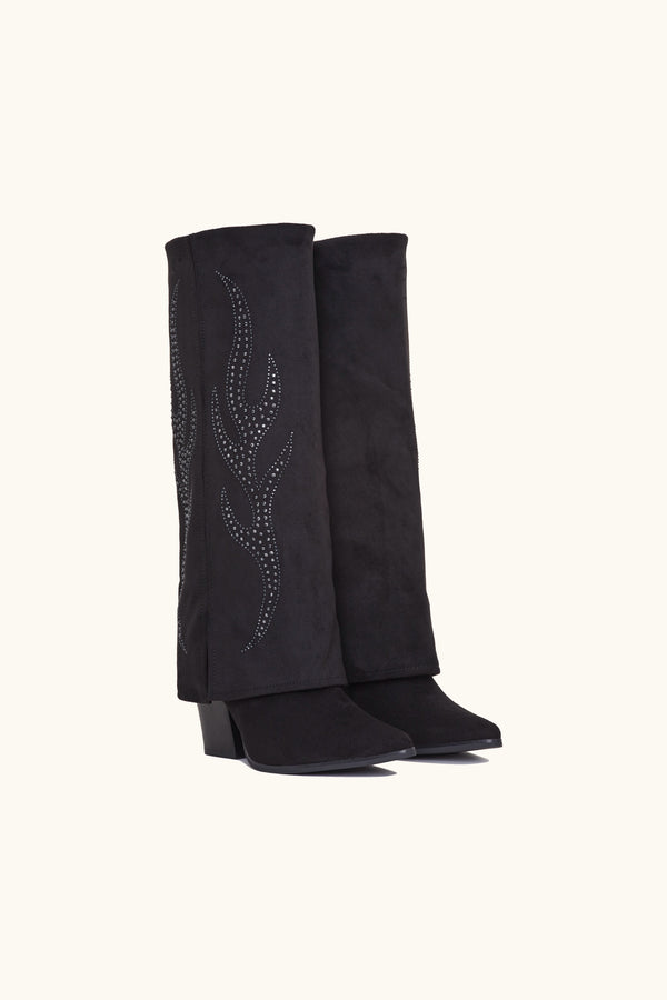 Stephan Santiags à Guêtre Avec Détail Flamme