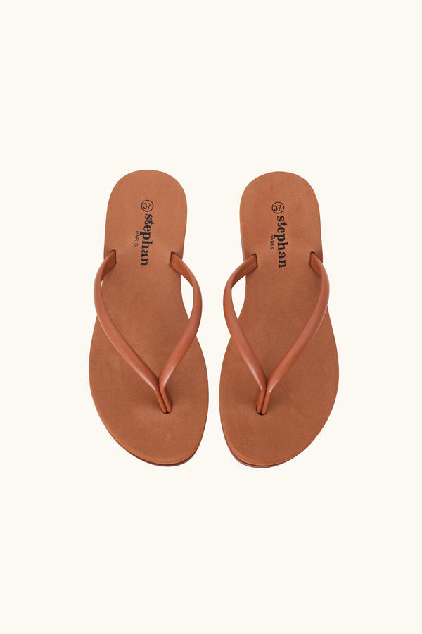 Stephan Tongs à Plateforme Camel