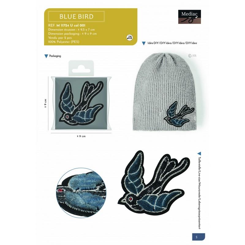 Stephanoise M11724 - S ECUSSON HIRONDELLE BRODE 9X7CM