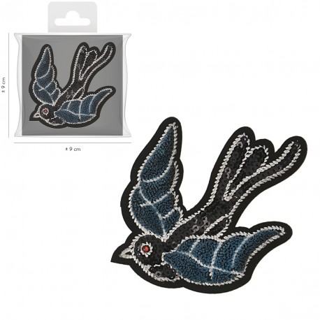 stephanoise M11724 - S ECUSSON HIRONDELLE BRODE 9X7CM