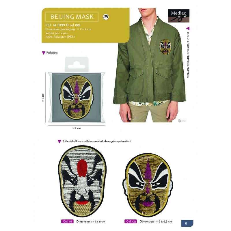 Stephanoise M11729 - XL ECUSSON MASQUES PAILL. 6 5X8 5