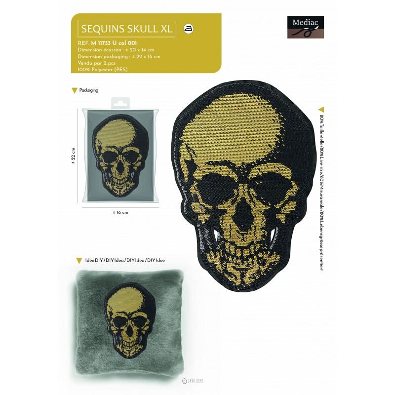 Stephanoise M11733 - XL ECUSSON TETE MORT PAIL.15X21CM