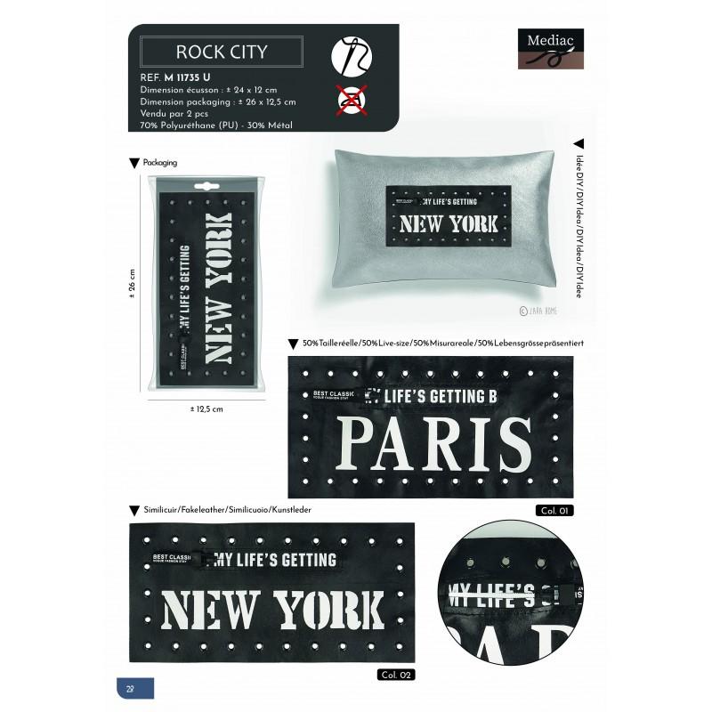 Stephanoise M11735 - XL ECUSSON PATCH ROCKCITY 24X12CM