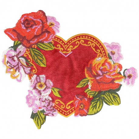 stephanoise M11774 - XL ECUSSON PATCH FLEURS A COUDRE