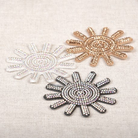 stephanoise M11803 - MOTIF SOLEILS PERLES THERMOCOLLANT