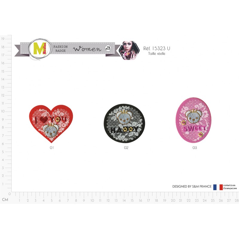 Stephanoise M15323 - M ECUSSON OURSON AVEC A BRODERIE