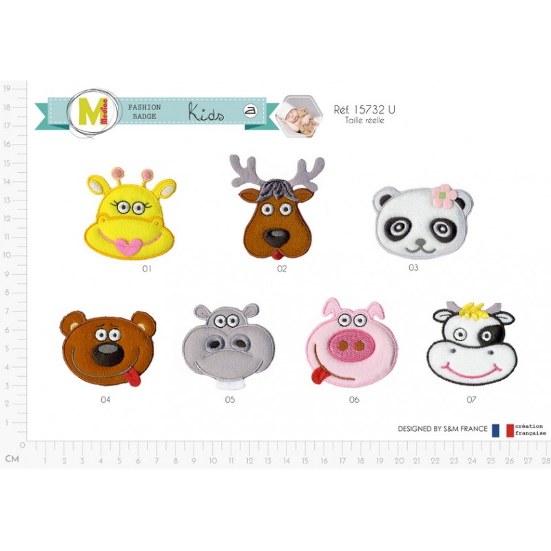 Stephanoise M15732 - M ECUSSON TETES D'ANIMAUX RIGOLOS