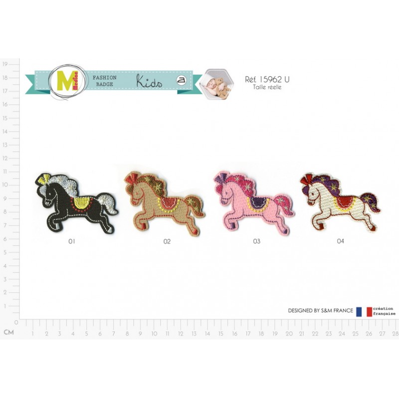Stephanoise M15962 - M ECUSSON CHEVAUX ENFANTS 4 5X6CM