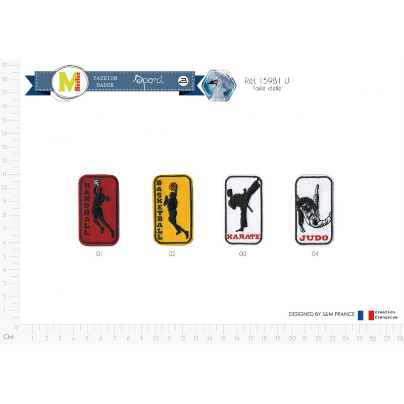 Stephanoise M15981 - M ECUSSON DIFFERENTS SPORTS 5X3CM