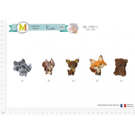 stephanoise M15995 - S ECUSSON ANIMAUX FORETS MIGNONS