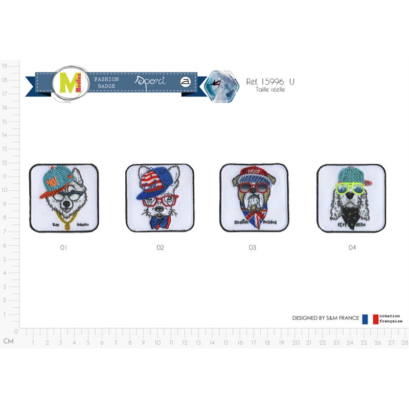 Stephanoise M15996 - M ECUSSON ANIMAUX BRANCHES 5X5CM