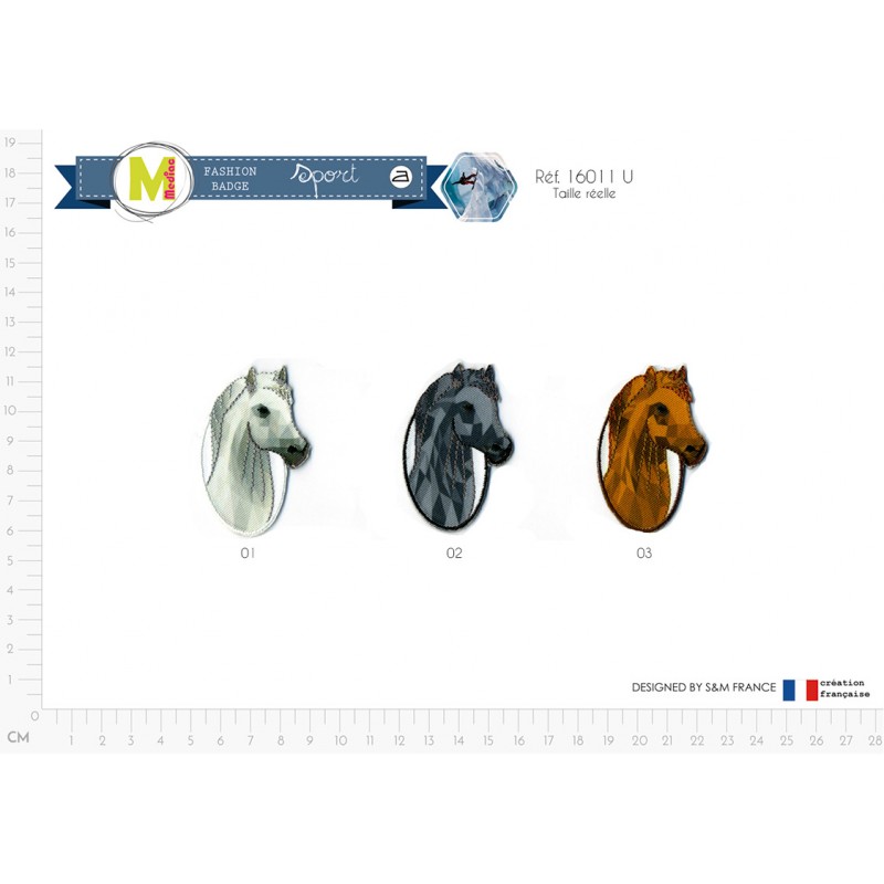 Stephanoise M16011 - M ECUSSON TETE DE CHEVAL 5 5X3 5