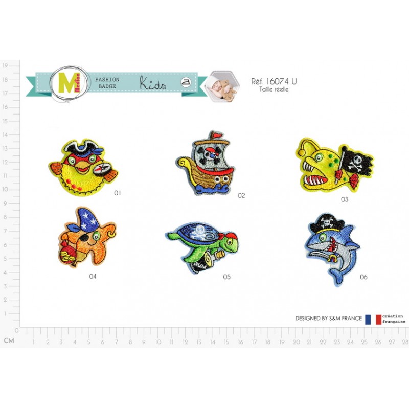 Stephanoise M16074 - M ECUSSON POUR LES PETITS PIRATES