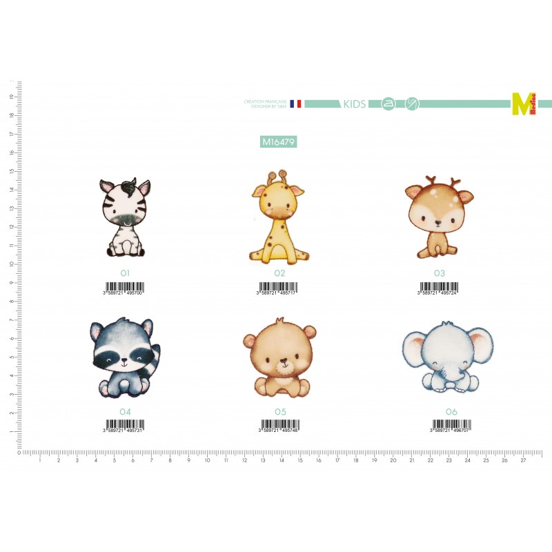 Stephanoise M16479 - S ECUSSON PETITS ANIMAUX MIGNONS