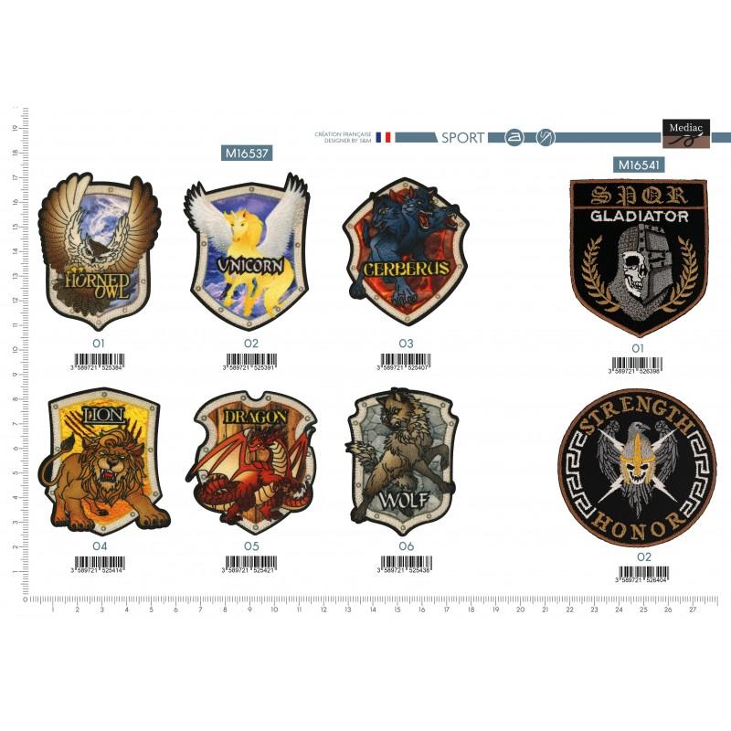 Stephanoise M16537 - M ECUSSON BLASON ANIMAUX FANTASTIQUES