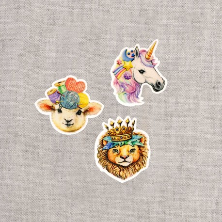 stephanoise M16603 - S ECUSSON TETE D'ANIMAUX RIGOLOS