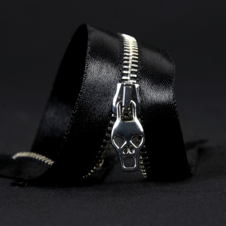 stephanoise M1948 - FERMETURE SATIN CURSEUR TETE DE MORT NS