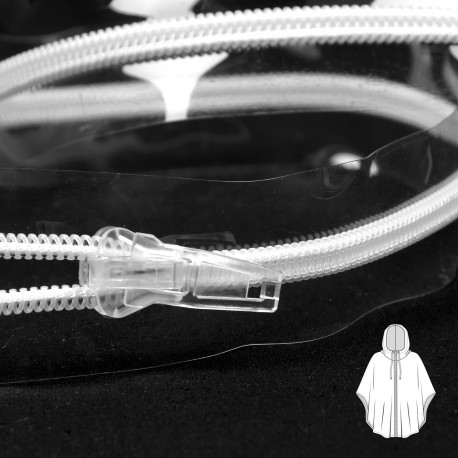 stephanoise M1963 - FERMETURE TRANSPARENTE PLASTIQUE SEPARABLE