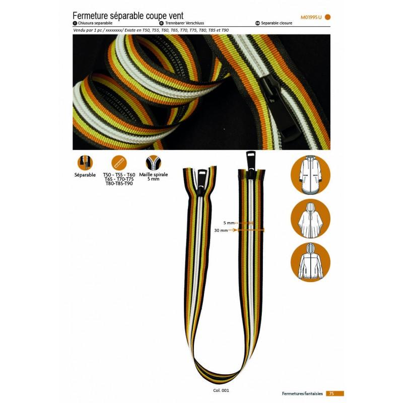 Stephanoise M1995 - FERMETURE COUPE VENT BOUCHE A BOUCHE SEPARABLE