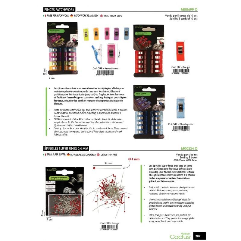 Stephanoise M224 - EPINGLES SUPER FINES DIAMETRE 0.4mm X35mm