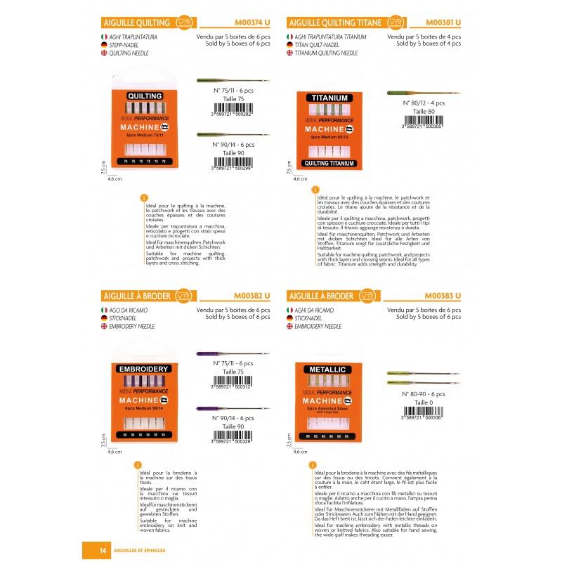 Stephanoise M383 - AIGUILLE A BRODER ASSORTIMENT *6PCS