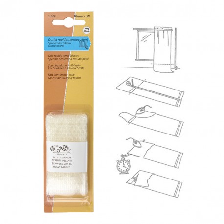stephanoise M527 - OURLET THERMOCOLLANT TISSU LOURD 38MMX3M