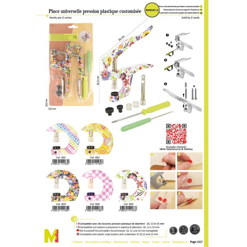 Stephanoise M592 - PINCE UNIVERSELLE PRESSION PLASTIQUE CUSTOMISEE