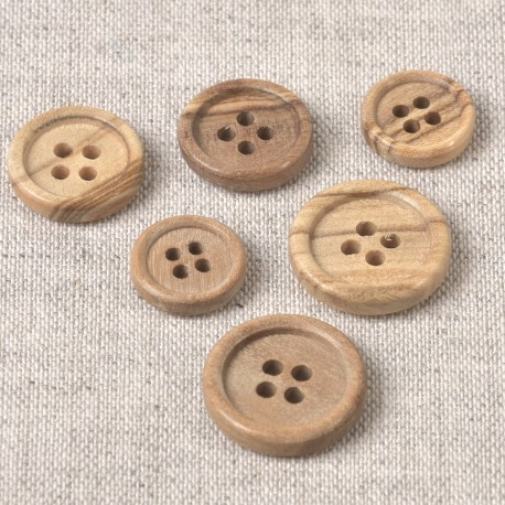 stephanoise M60882 - BOUTON BOIS PETIT REBORD 4 TROUS