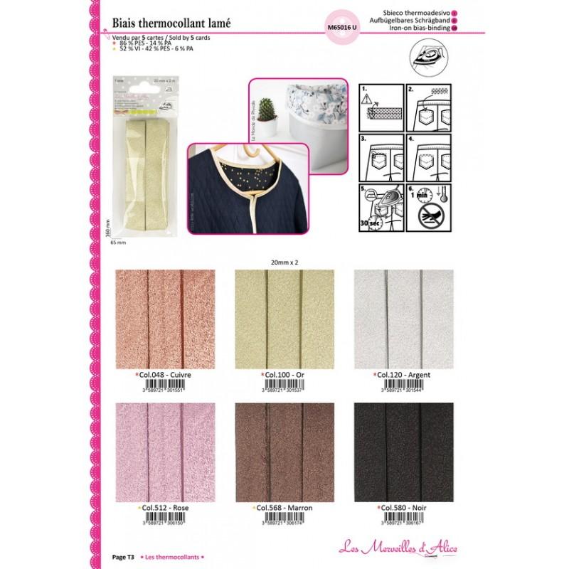 Stephanoise M65016 - BIAIS THERMOCOLLANT LAME 20MM*2M