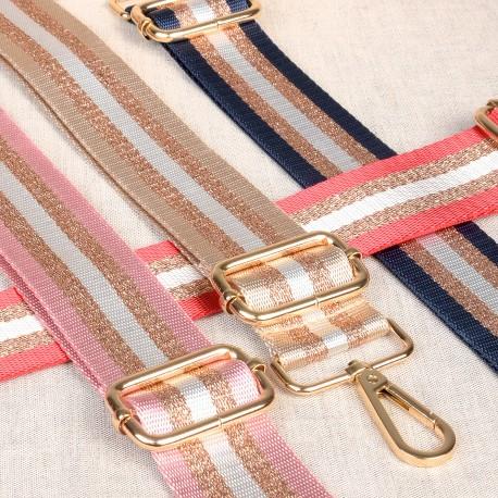 stephanoise M6936 - BANDOULIERE SANGLE BICOLORE 40X140CM