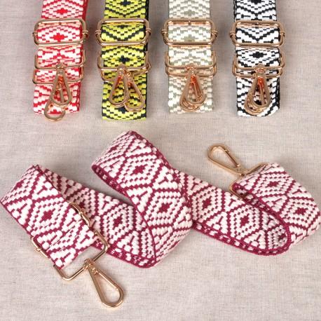 stephanoise M6940 - BANDOULIERE SANGLE JACQUARD 40mmx140cm