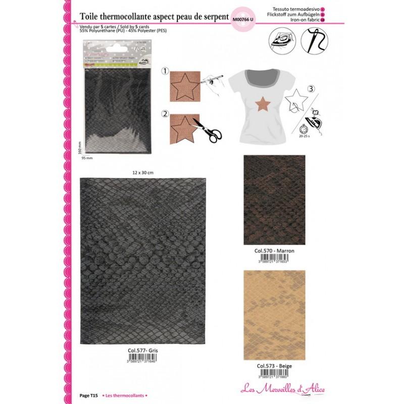 Stephanoise M766 - COUPON THERMO 30*12 55%POLYURÉT-45%POLYESTER