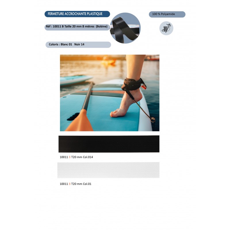 Stephanoise S10011 - CROCHETS PLASTIQUE EN BOBINES DE 8 MTS