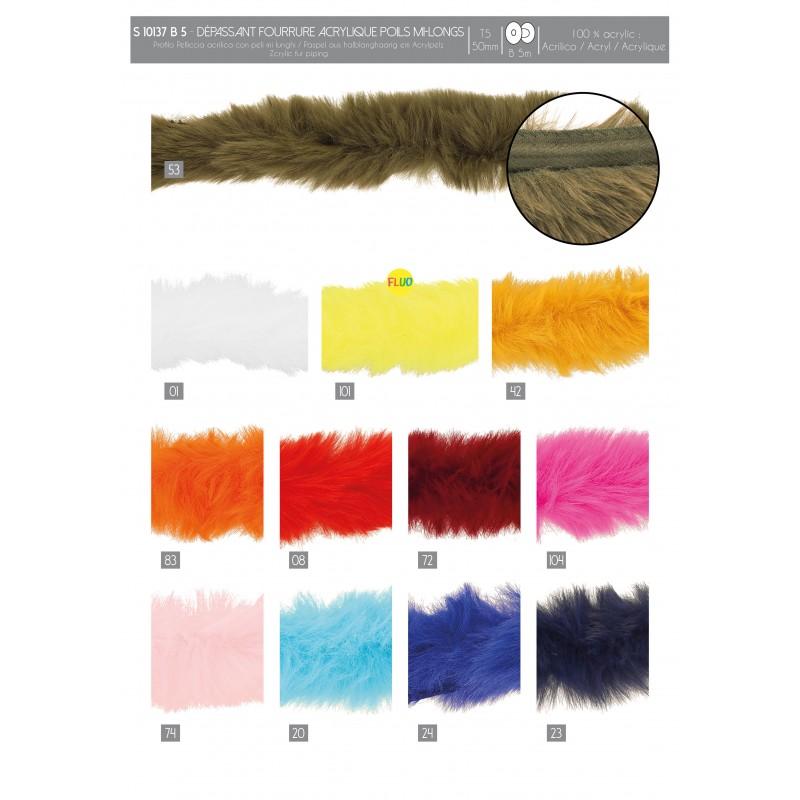 Stephanoise S10137 - DEPASSANT FOURRURE ACRYLIQUE POILS MI-LONGS