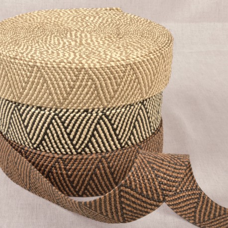 stephanoise S1147 - SANGLE ASPECT NATUREL BICOLORE EXTENSIBLE