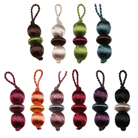 stephanoise S12516 - CARTE 2 POMPONS BOULE DIAMETRE 15MM